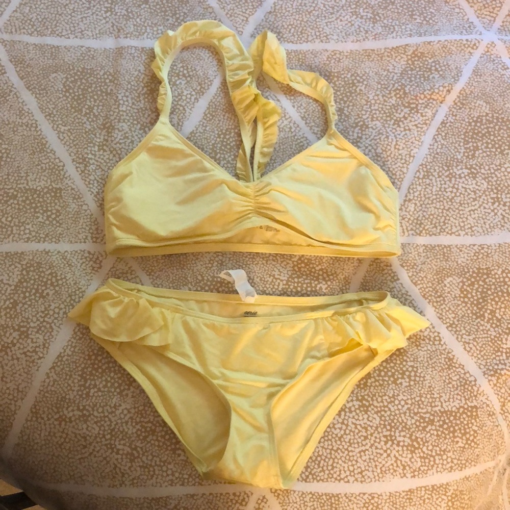 Aerie yellow bathing suit